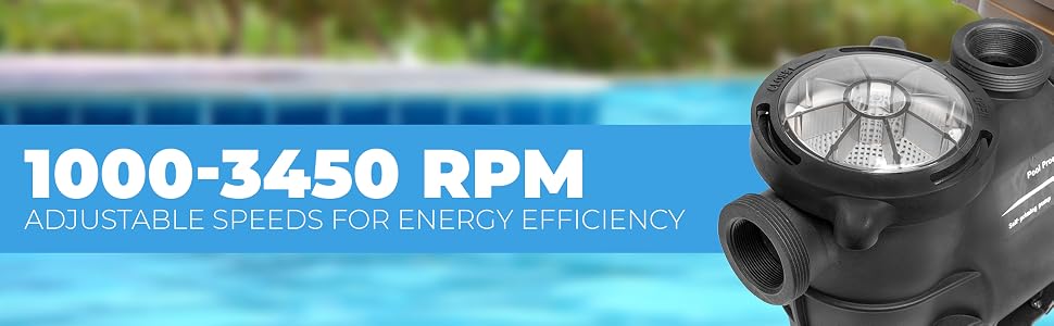 XtremepowerUS 75019 ECO High Flo Timer Control Panel Digital 230V Variable Speed Swimming Pool Pump