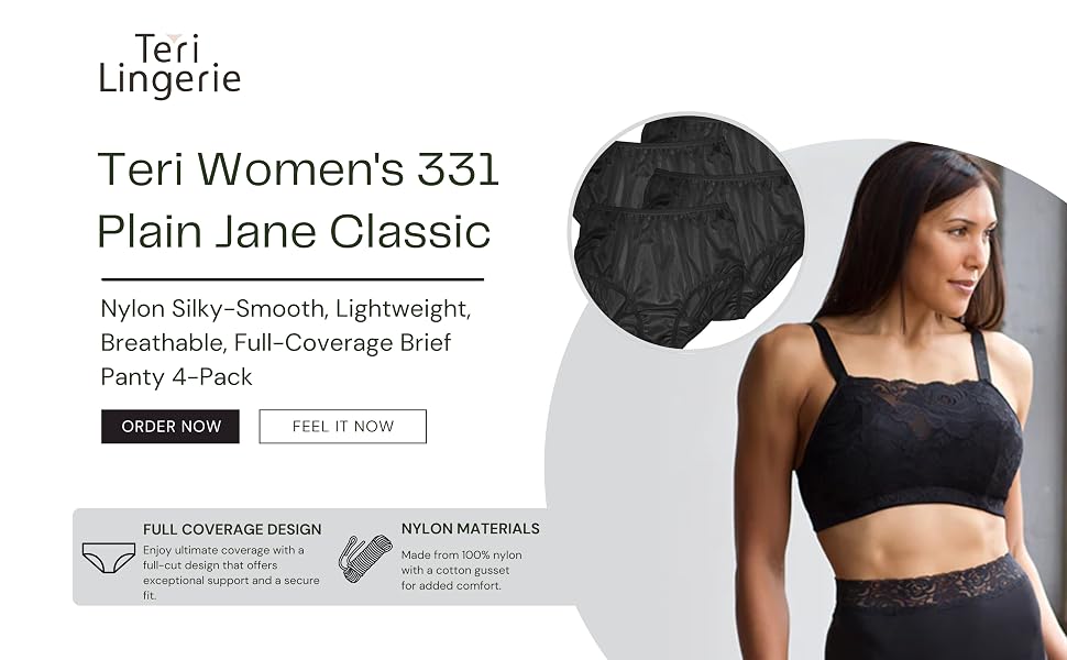 Teri Womens Plain Jane brief