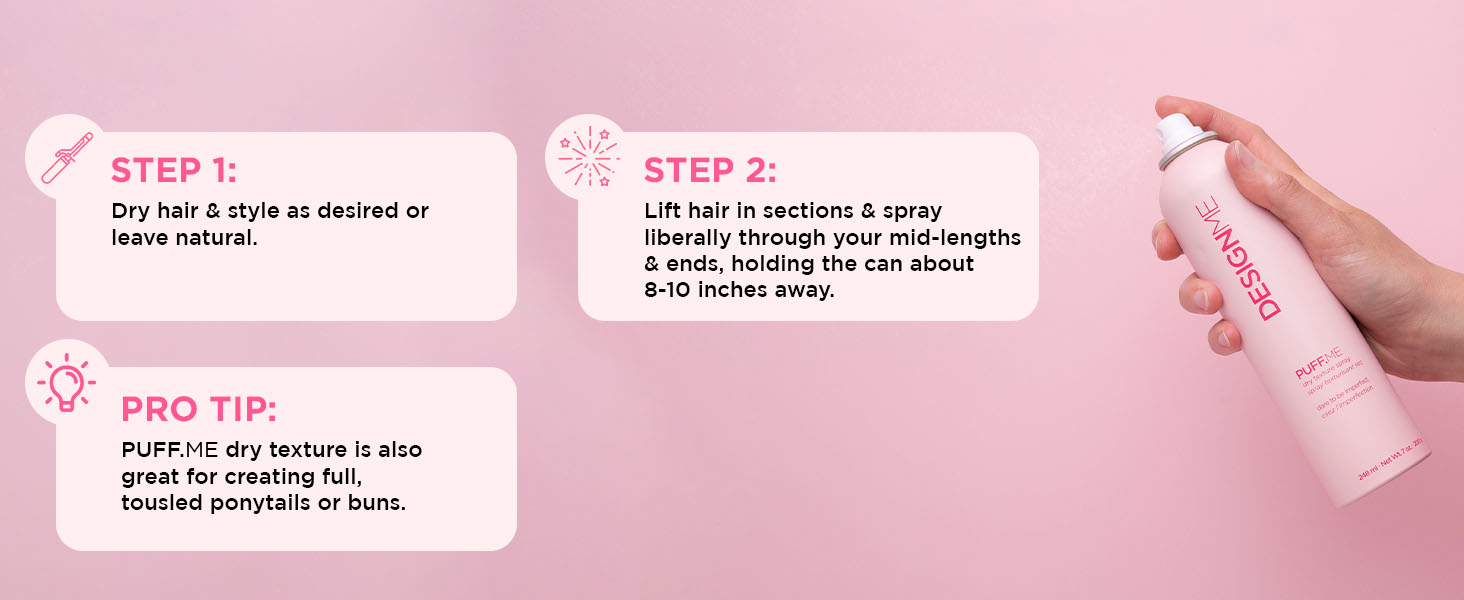 PUFF.ME Dry Texture Spray - How to use