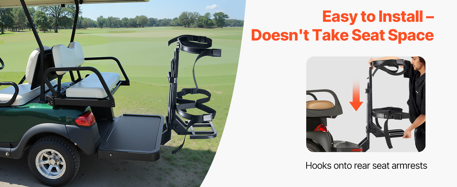 golf cart bag holder bracket