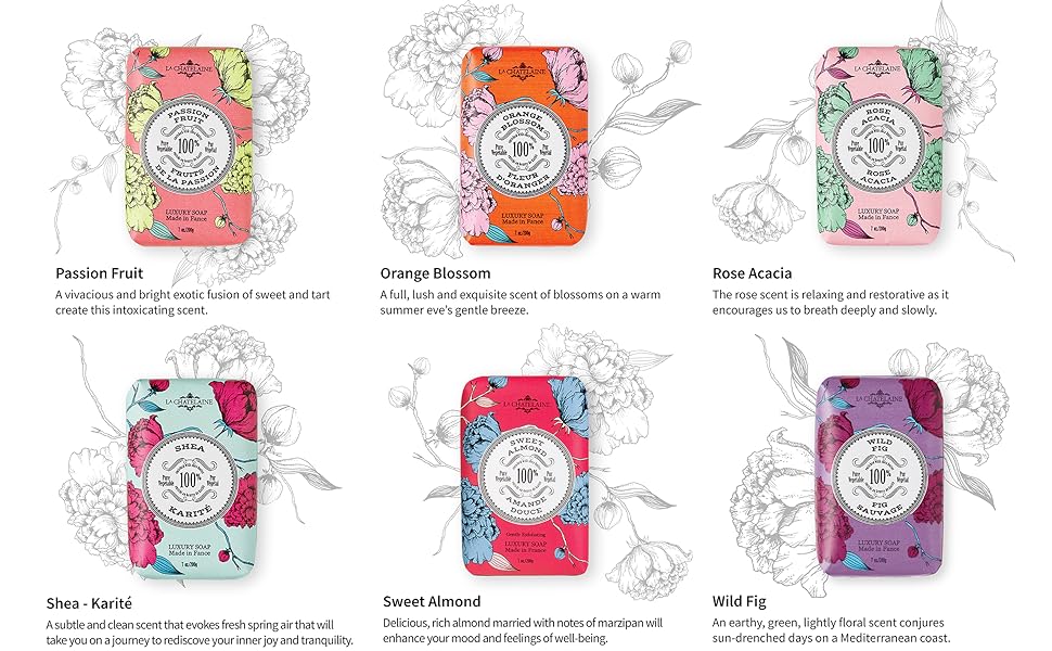 french milled, soap, savon, jabon, triple, natural, bar soap, moisturizing, cleansing, phthalate