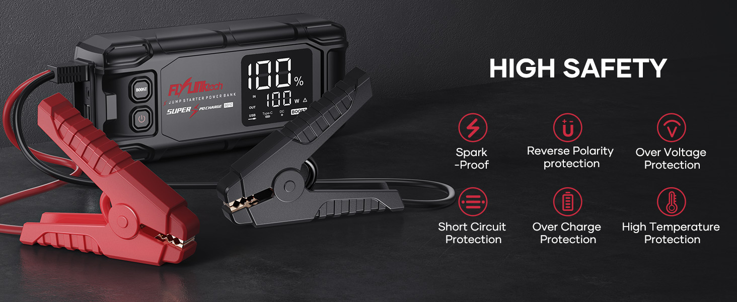 safe featured jump starter