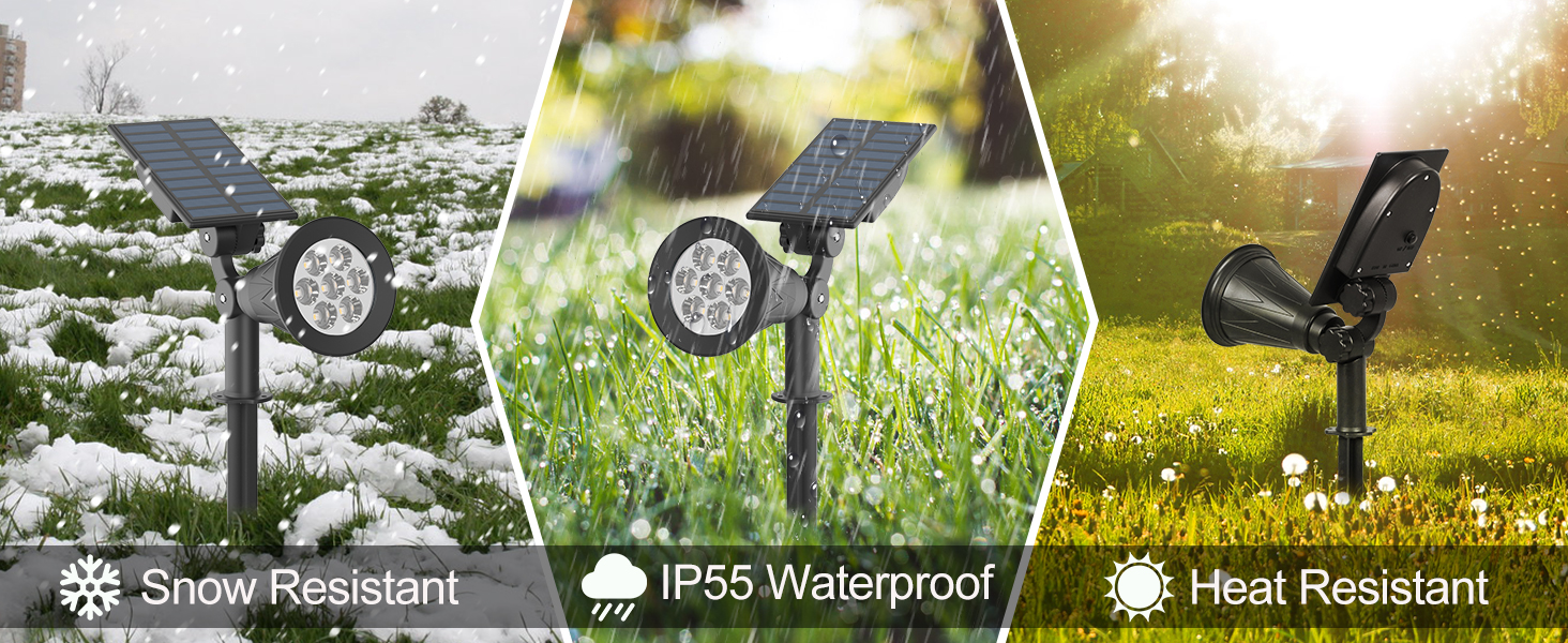 solar spotlights waterproof