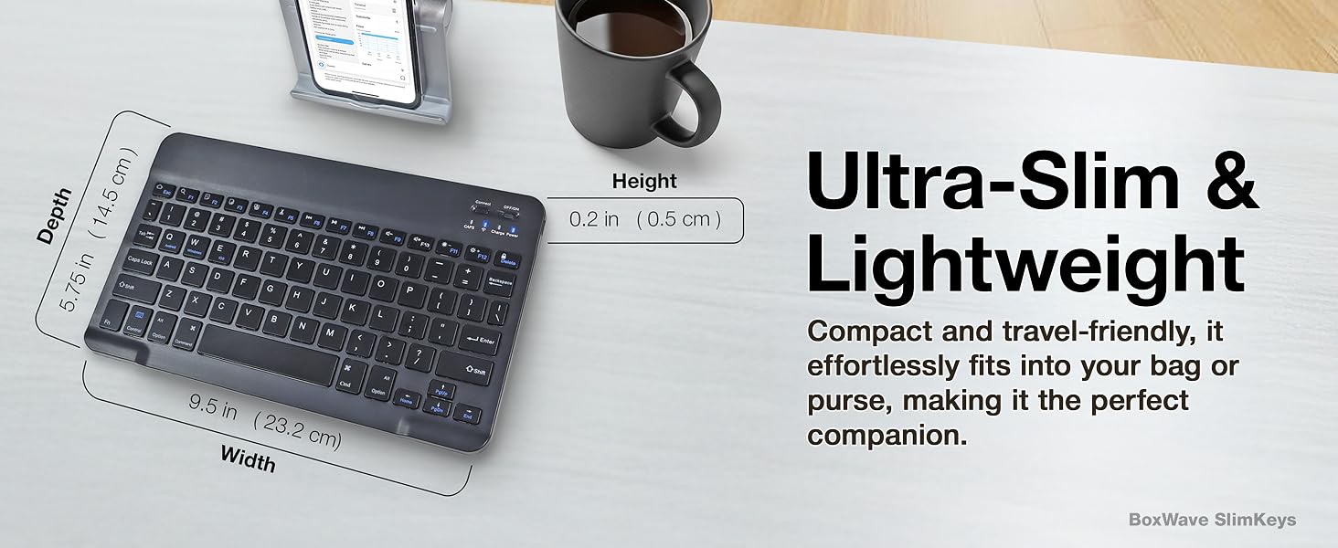 Ultra-Slim and Lightweight - Compact and travel-friendly, it effortlessly fits into your bag