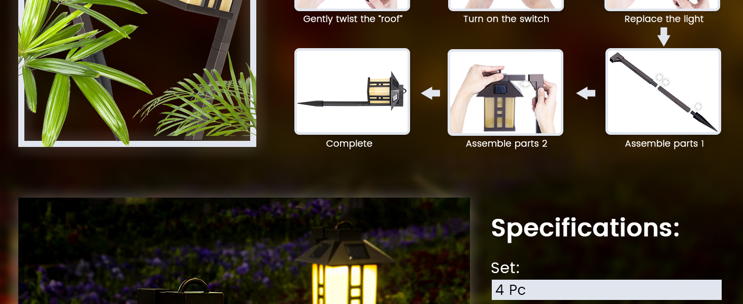 solar lights outdoor waterproof