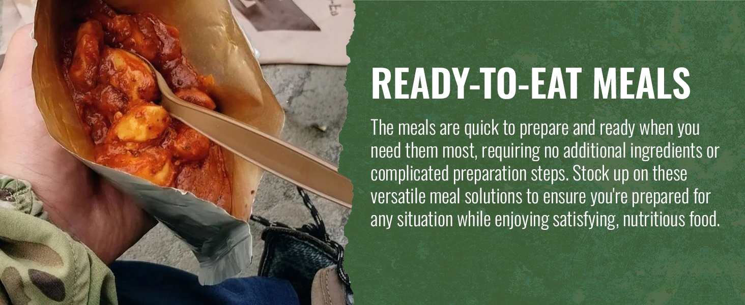 Ready to eat meals, Nutritious food