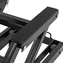 BW-0102 Rubber Pad Detail Black Widow Motorcycle Lift Hydraulic Jack