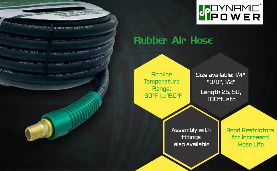 for tough working condition Durable spiral polyester reinforced 1/4" MPT solid brass fittings