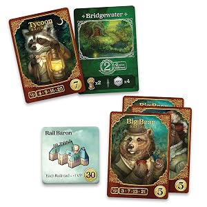 Cards and buildings that score points