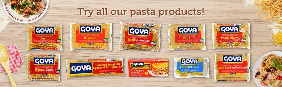 Goya Pasta Line of Products