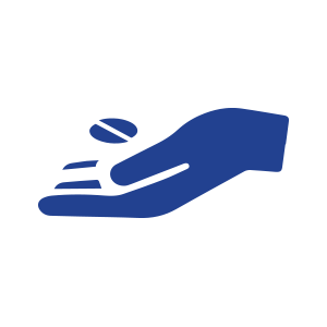 smaller illustration of a hand with pill