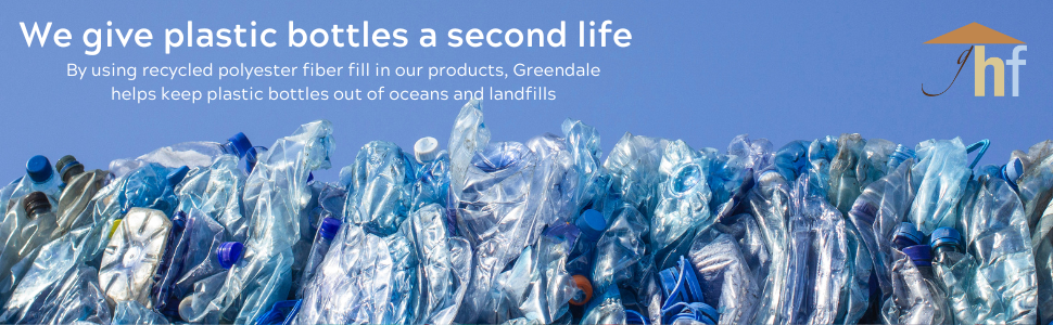 recycled polyester fiber fill keeps plastic out of landfills