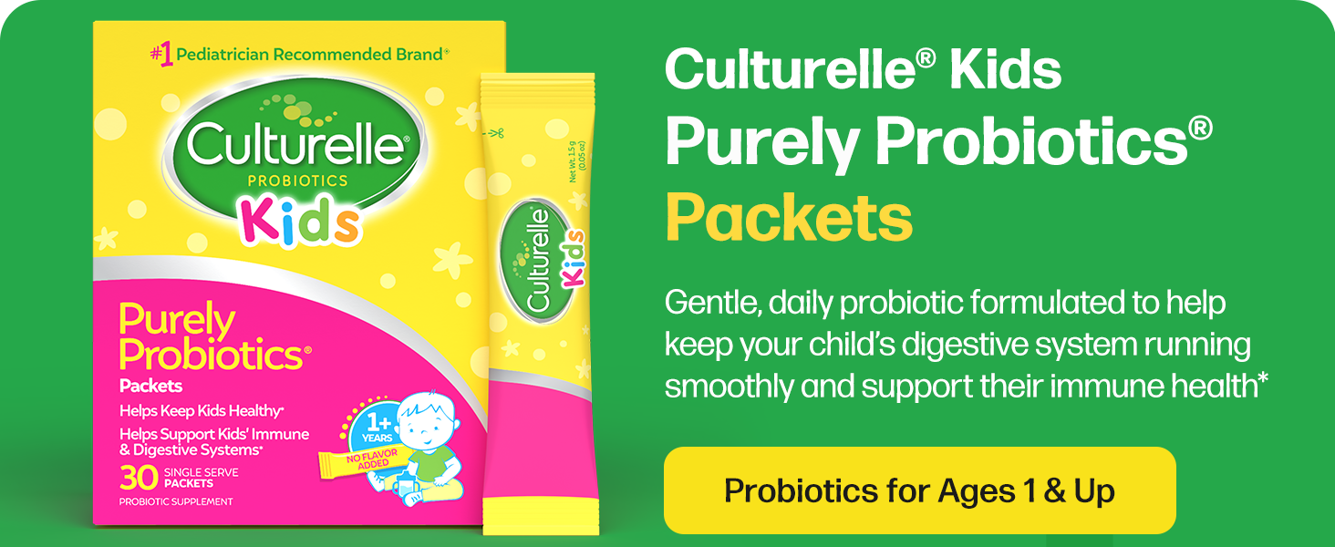 Culturelle Kids Probiotic Packets Pediatrician Recommended Brand Digestive &amp; Immune Support
