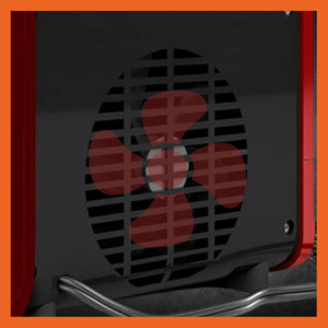 Comfort Zone portable table heater has fan-forced heat distribution