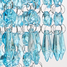 blue table lamp