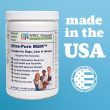 Made in USA, Pure MSM, Healthy Joint Support, Muscle Support for pets