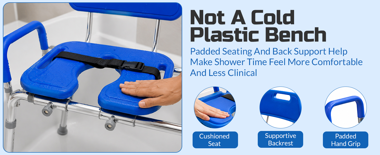 Platinum Health Sliding Shower Chair HydroGlyde