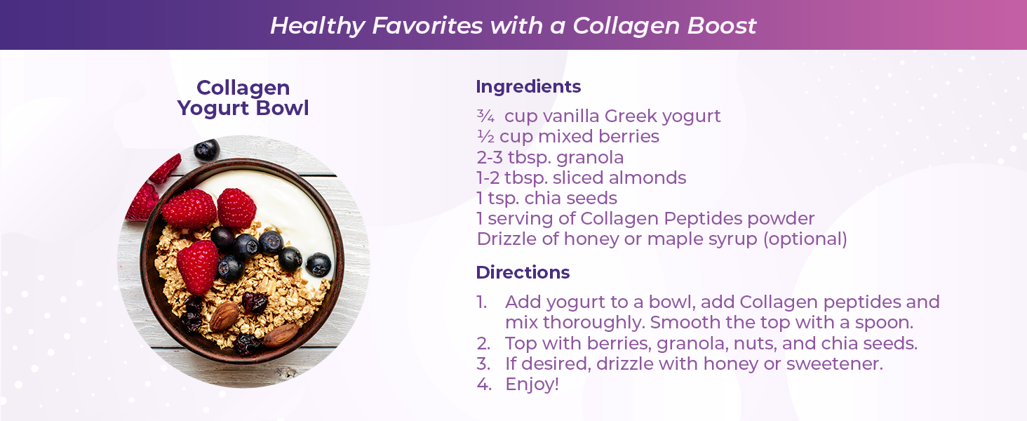 boost collagen yogurt bowl