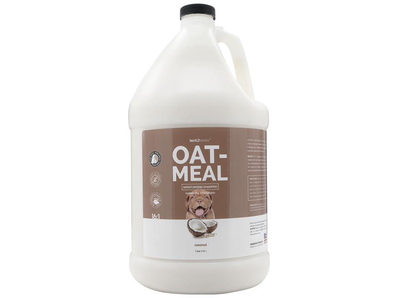 bark2basics oatmeal pet shampoo 1 gallon for dogs cats groomers use colloidal