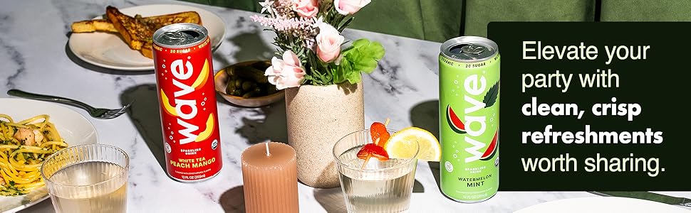 Clean, crisp refreshments.