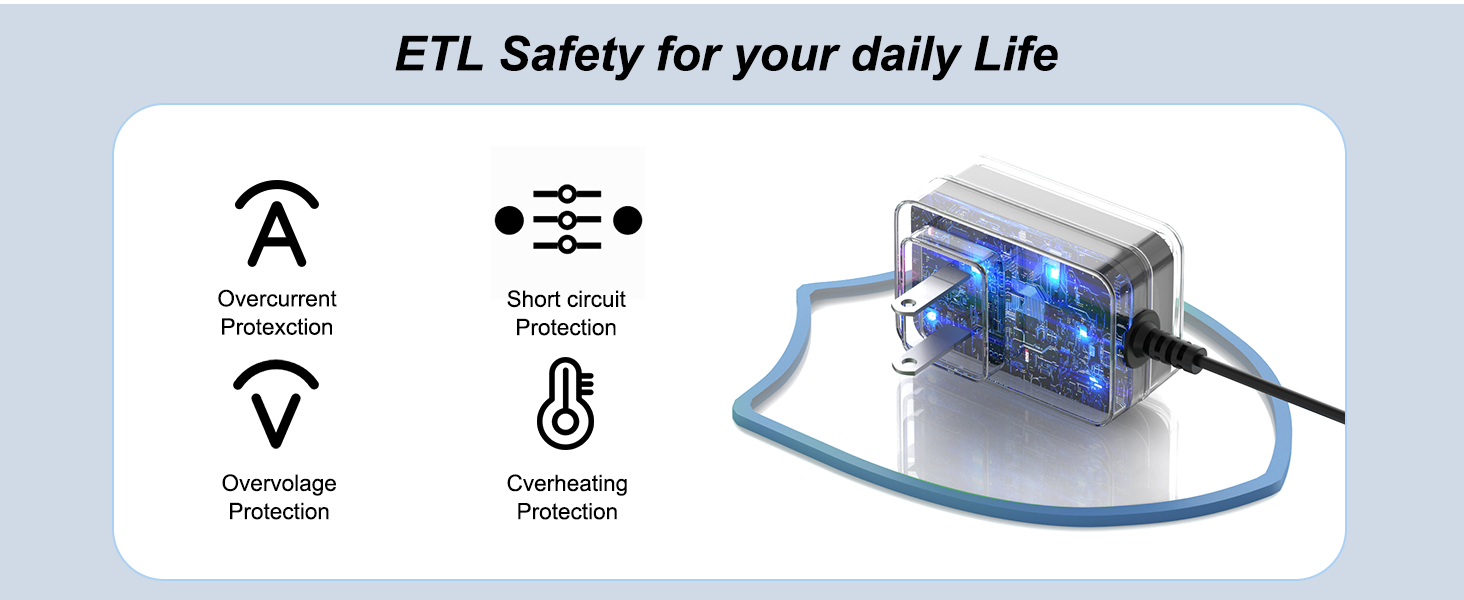 halo bolt charger conforms to the standard of ETL listed, with intelligent protection technology