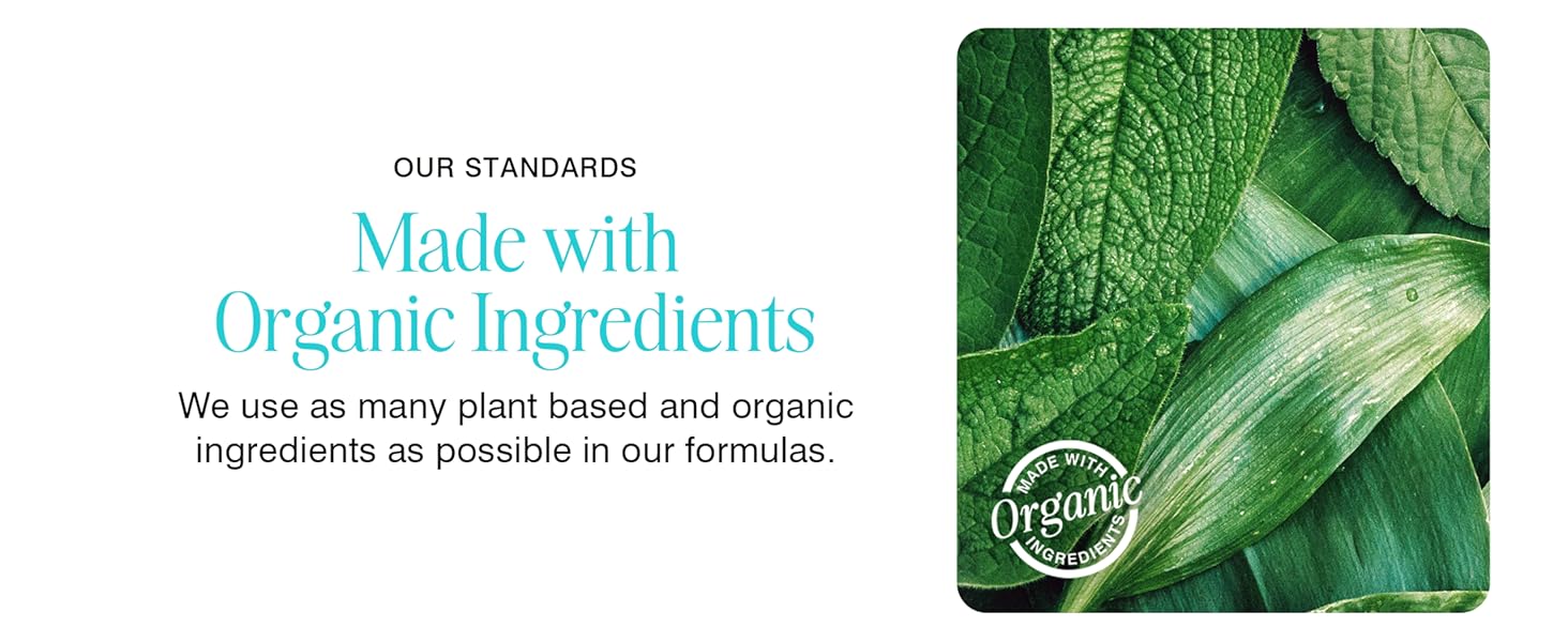 Made with organic ingredients