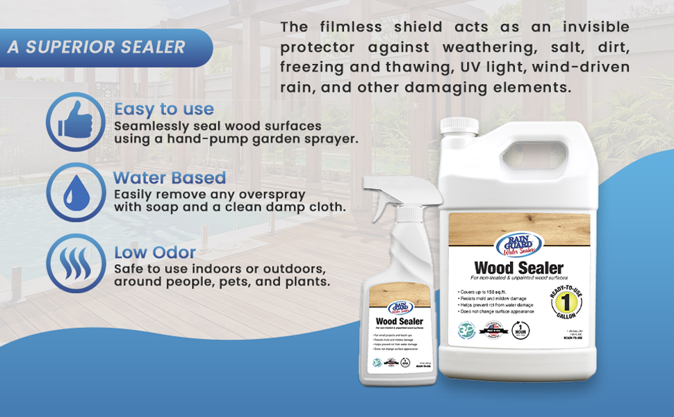 wood sealer rain guard