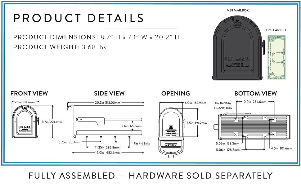 product dimensions - size - weight