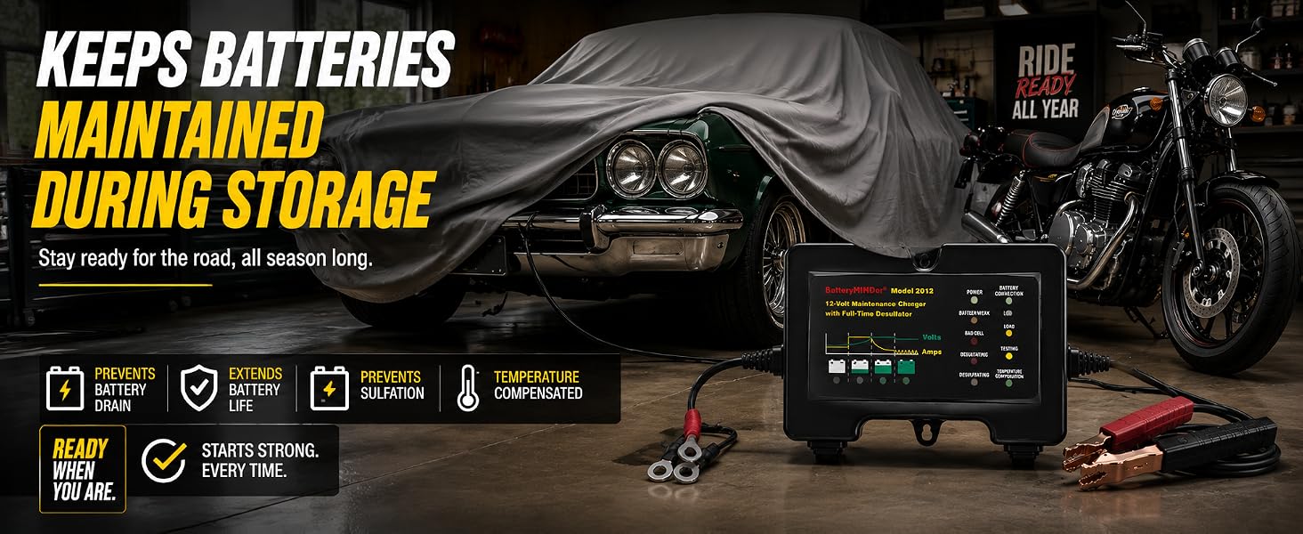 batteryminder 2012 battery maintainer charger desulphator
