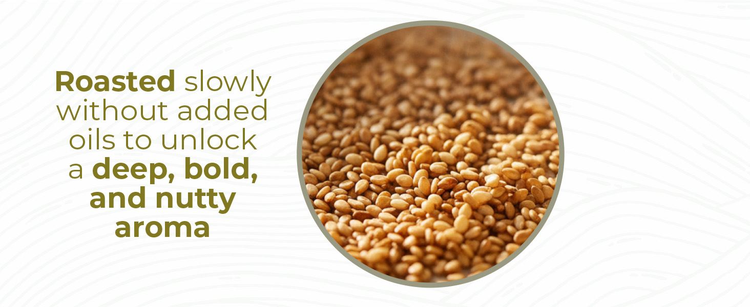Roasted slowly without added oils to unlock a deep, bold and nutty aroma