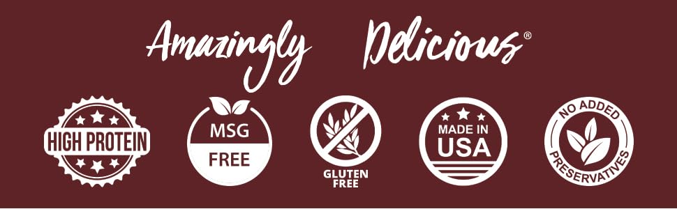 Field Trip Grass Fed Beef Jerky, Healthy Gluten Free Snacks, All Natural, Paleo-Friendly Beef Jerky