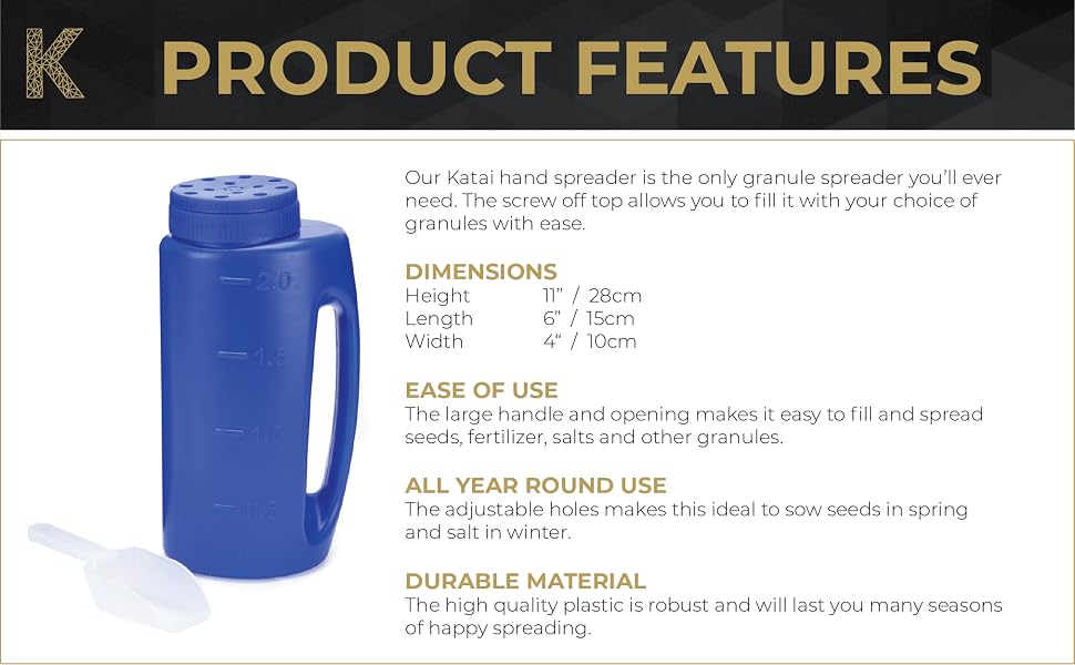 Katai Hand Spreader Features and Description