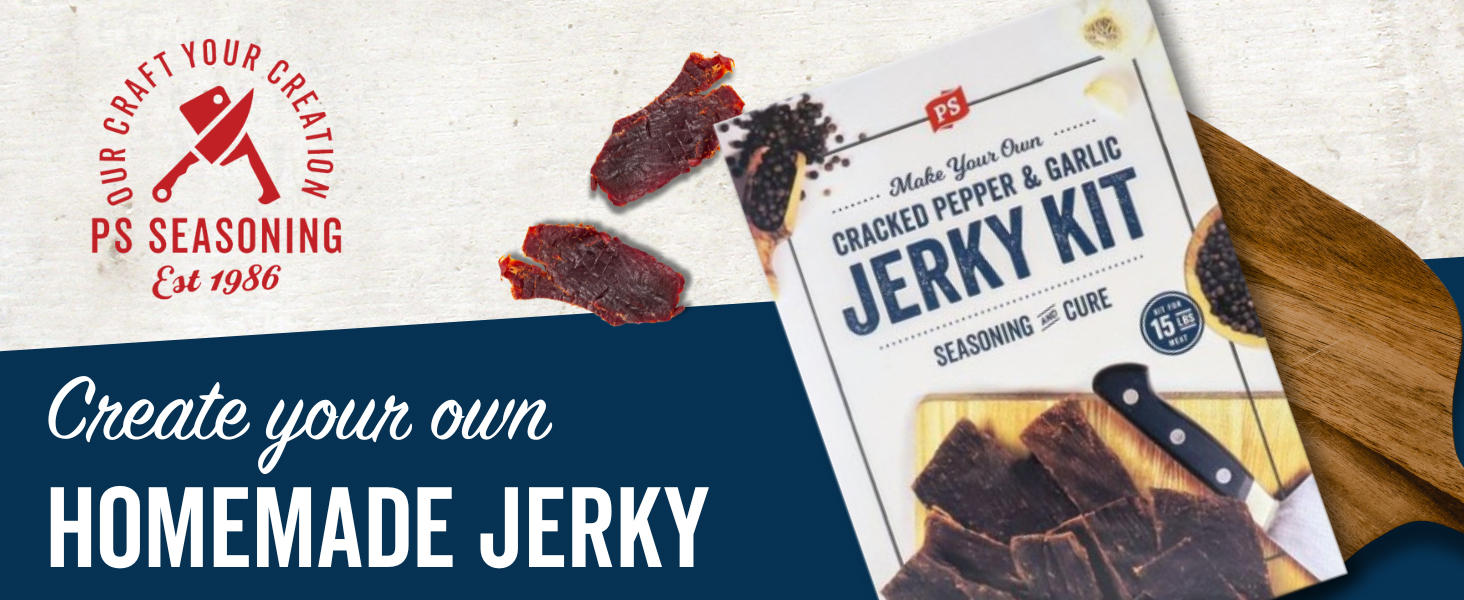 jerky marinade mix seasoning cure and making kit snack stick beef venison honey jerk prime rib deer