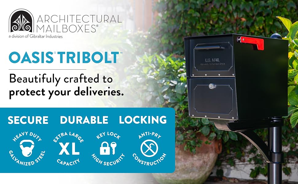 oasis tribolt by architectural mailboxes secure durable locking