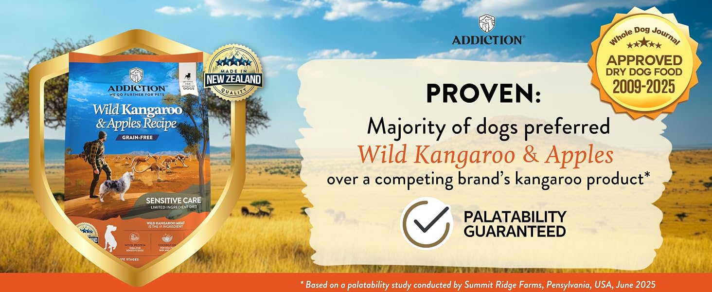 Addiction Wild Kangaroo &amp;amp; Apples - Dry Dog Food