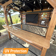 TotalBoat Table Top Epoxy Resin Used as Outdoor Bar Top Coating