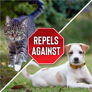 Repels against dogs and cats