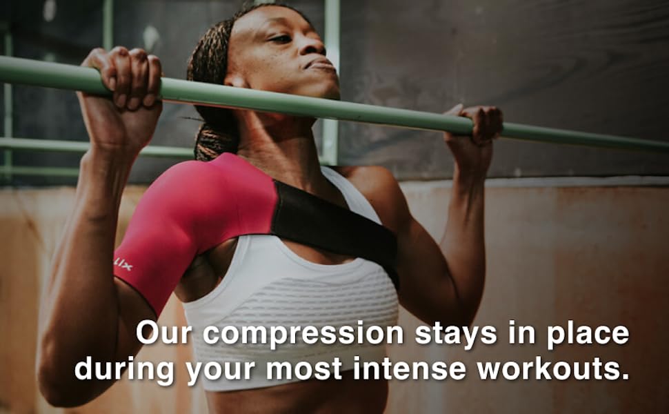 Woman with Adjustable Shoulder doing a pull-up