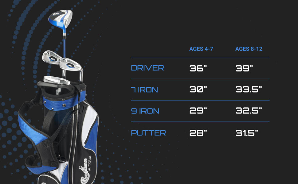 Confidence Golf Junior Golf Clubs Set for Kids
