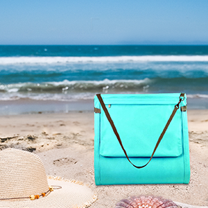 Portable Beach Mat Lounge Chair and Tote