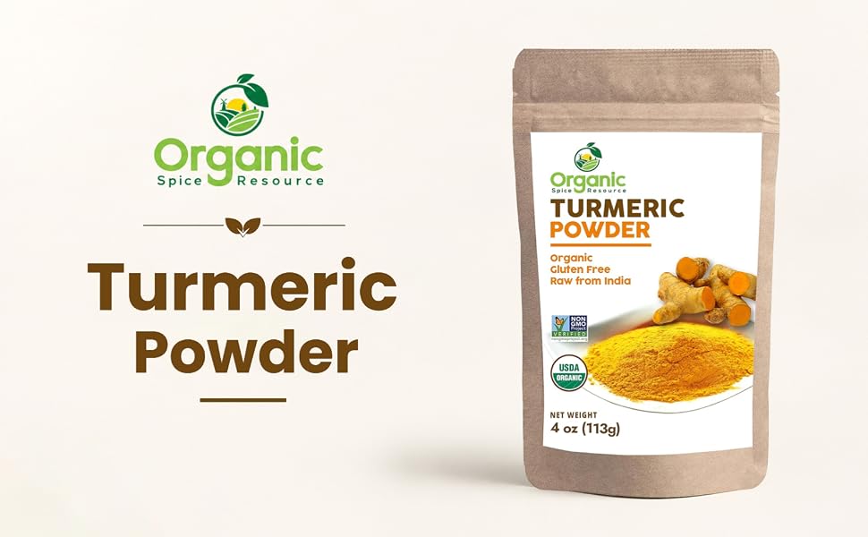 organic spice resource turmeric powder 4 ounce