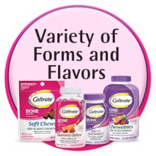 Caltrate supplements come in variety of forms and flavors