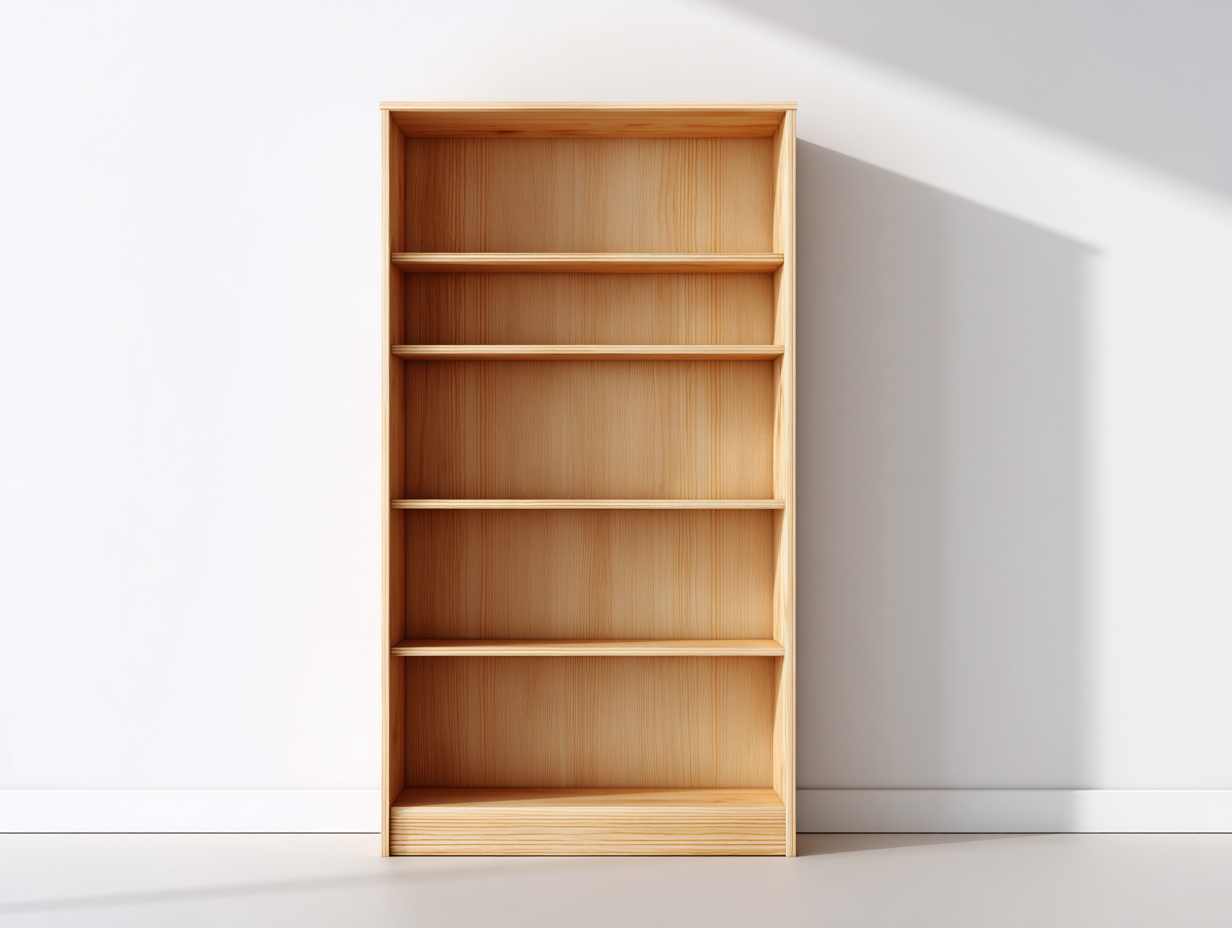 Bücherregal Holz 60x30x180 cm - Natur - Modernes Design-Zaviamohaus