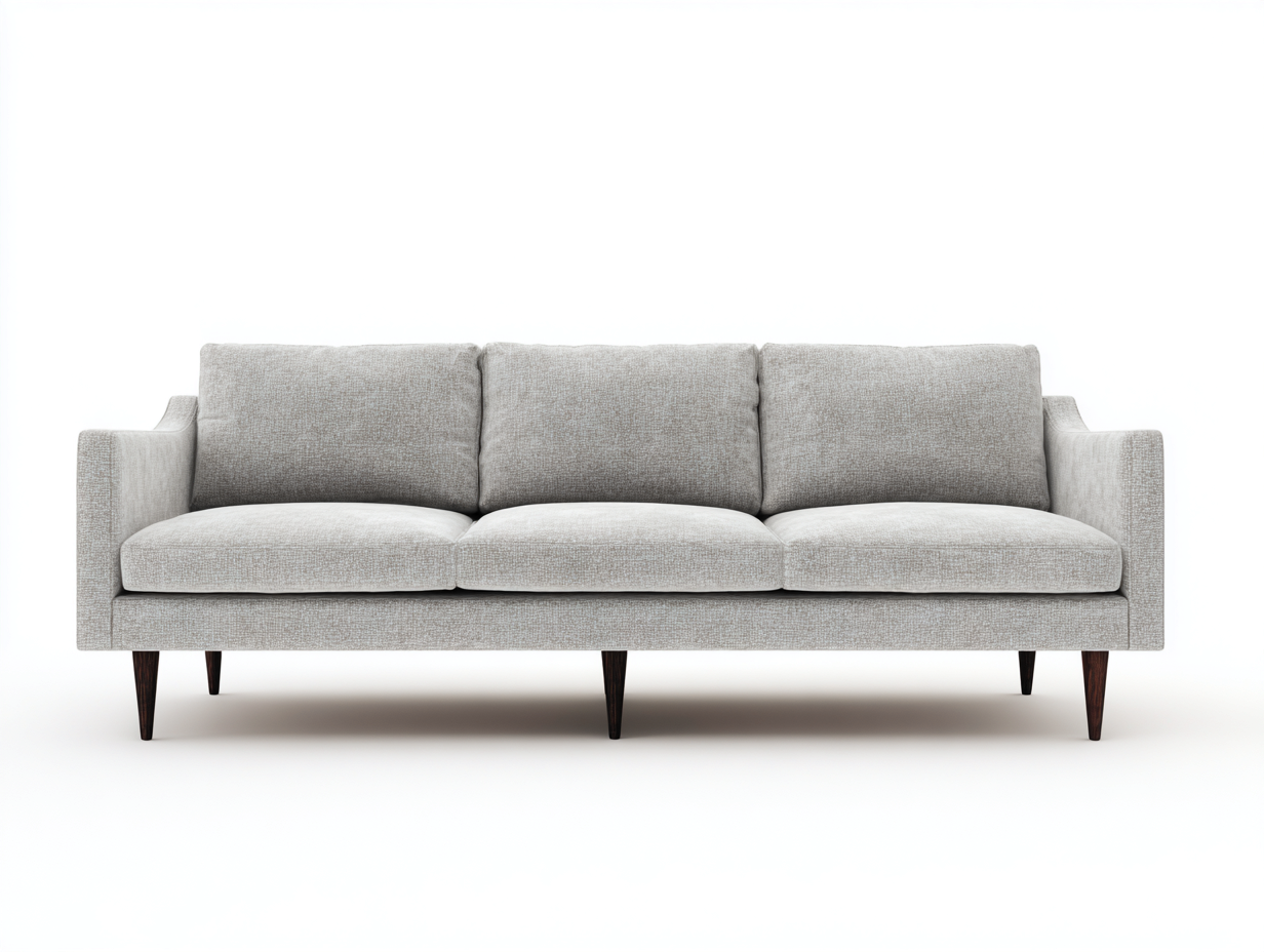 Gerades Sofa Stoff 230x95x84 cm Beige Modern-Zaviamohaus