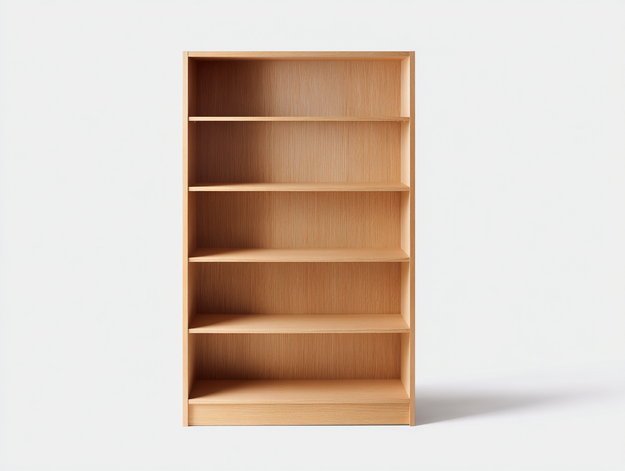 Bücherregal 78x32x185 cm - Holzdekor in Natur - für Wohnzimmer und Arbeitszimmer - moderner Stil-Zaviamohaus