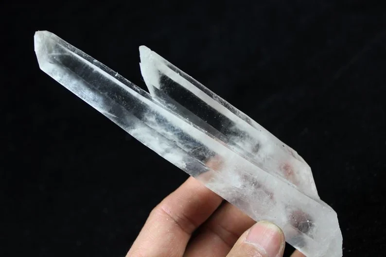 155mm 135g Large Clear Transparent Quartz Cluster from Inner Mongolia China