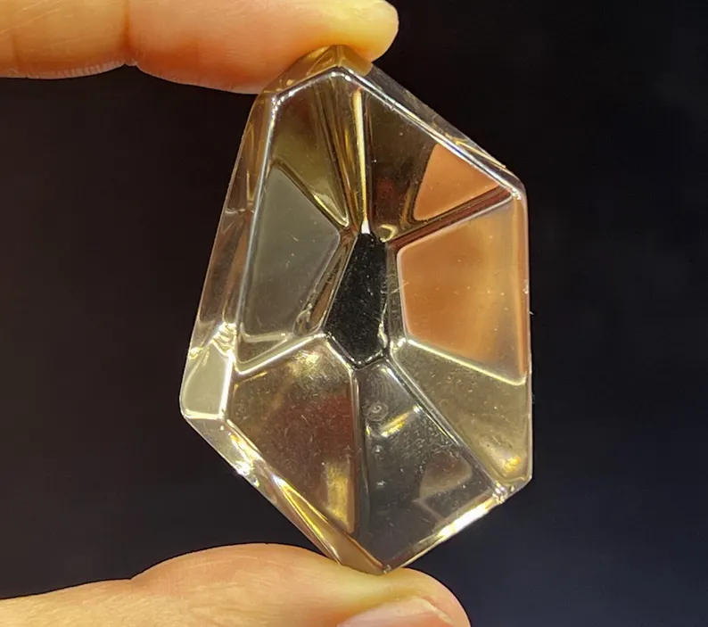 polished Smoky Quartz, 47mm 33g, good for pendant making, CM2322226