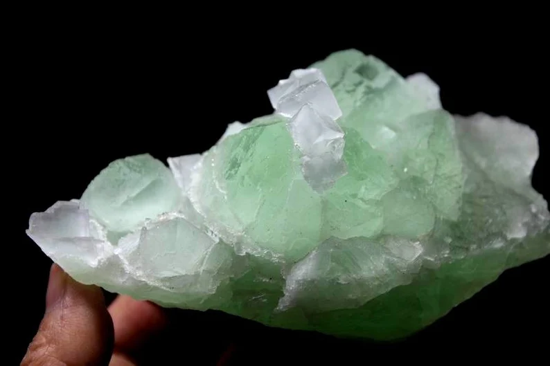 Two Generations Fluorite, 535g 125mm, Natural Mineral Specimen China, CM500794
