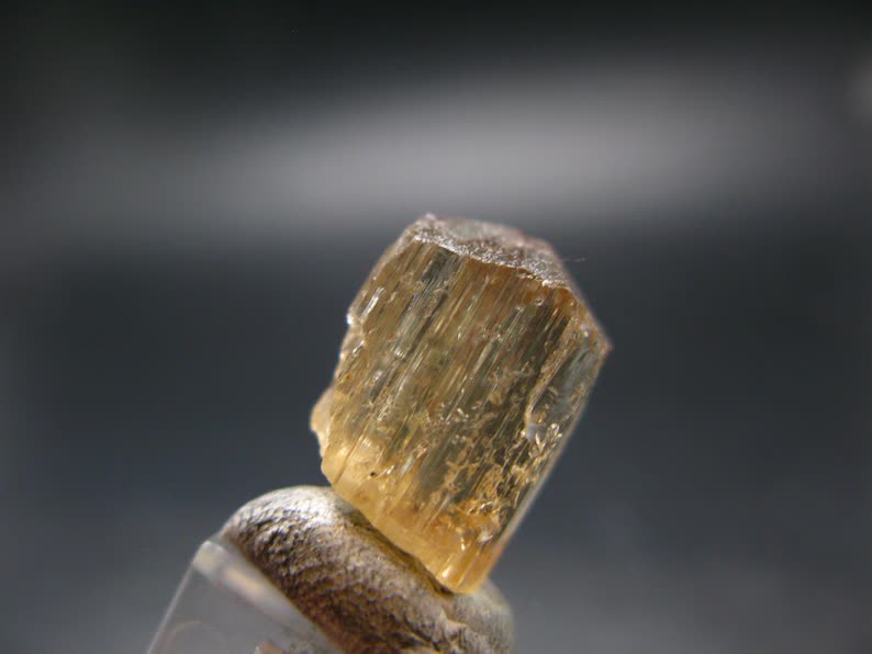 Large Perfect Golden Scapolite Crystal from Tanzania - 3.34 Grams - 0.7"