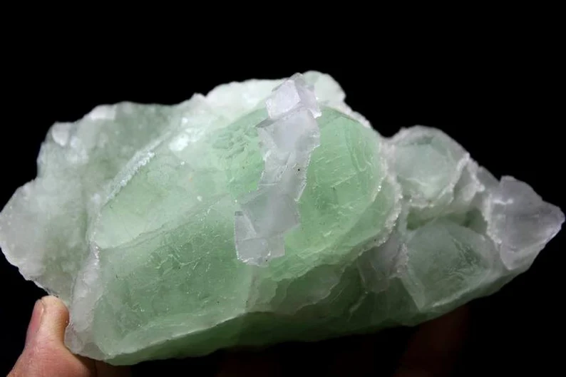 Two Generations Fluorite, 535g 125mm, Natural Mineral Specimen China, CM500794